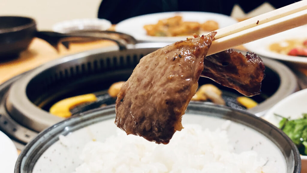 あおぞらの焼き肉、美味い美味いｗ